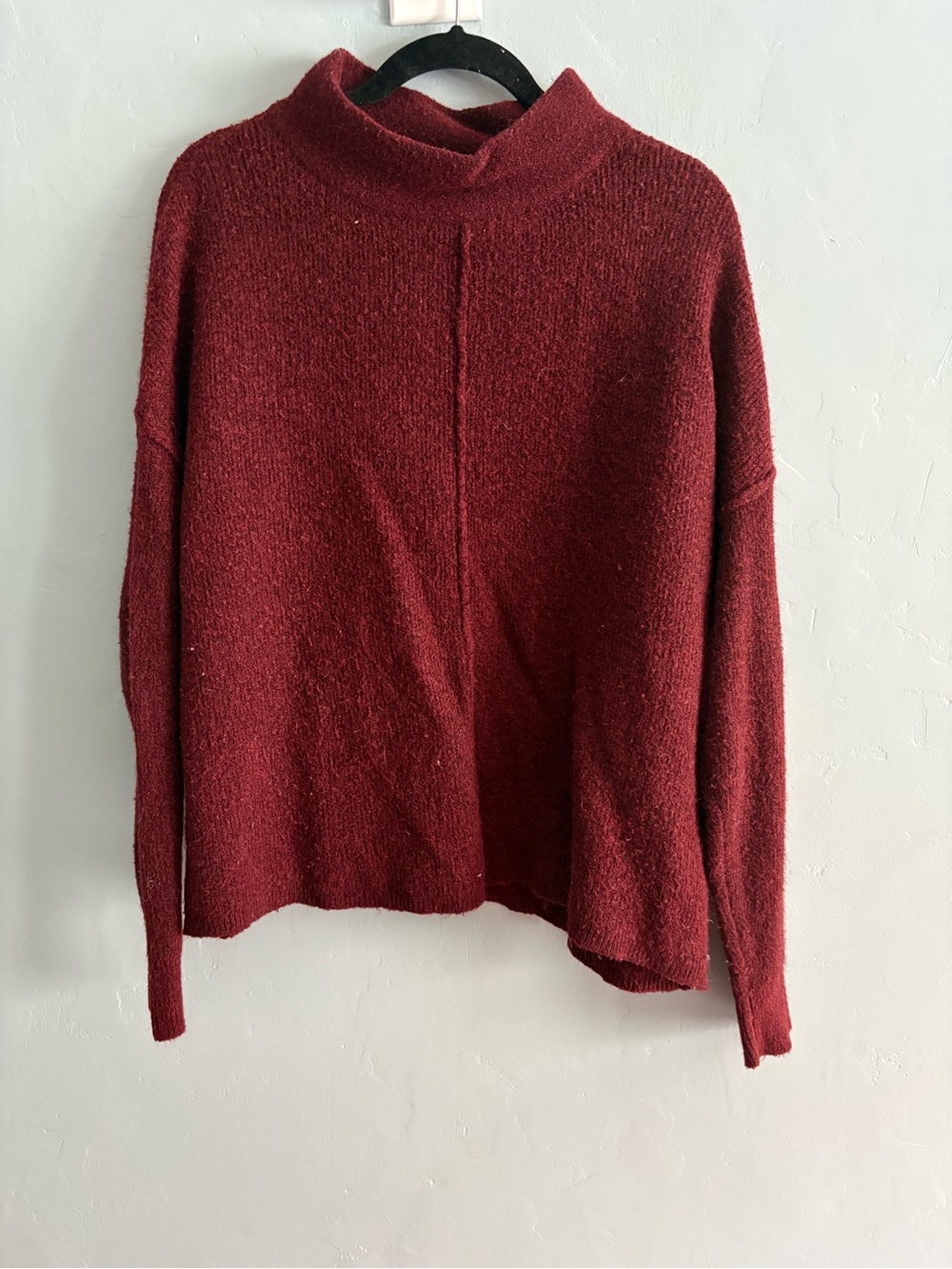 Universal Thread Women's Mock Neck Sweater in Burgundy